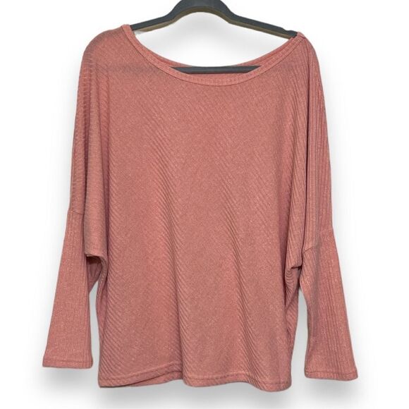 Closed Tight Knit Batwing Scoop Neck Sweater Women’s Size L Striped Loose Fit - Picture 1 of 4